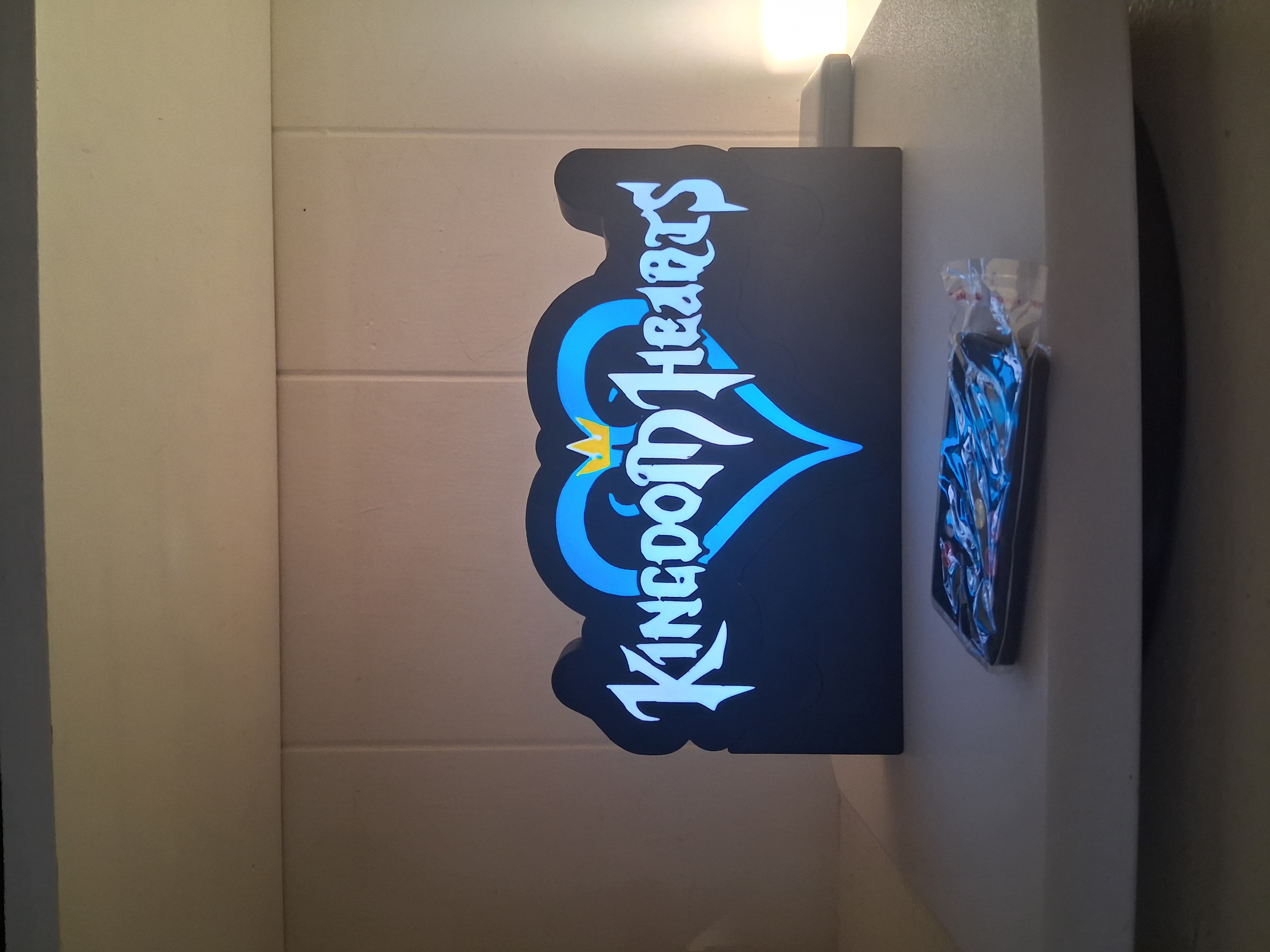 Kingdom Hearts LED light box – custom 3D printed – Lit Layer Creations